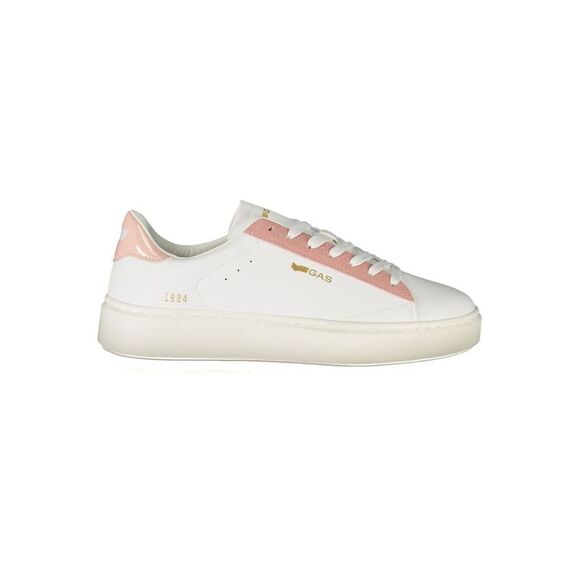 Gas Casual Leather Sneakers Women White